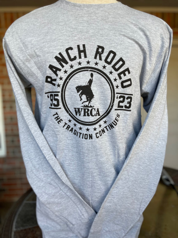 Heather Grey - Bronc Tee (The Tradition Continues)